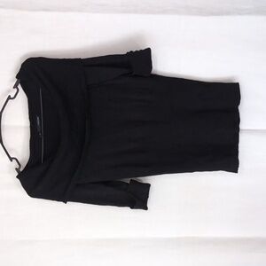 Maurices Black Knit Off-Shoulder Half Sleeve Sweater Size Large